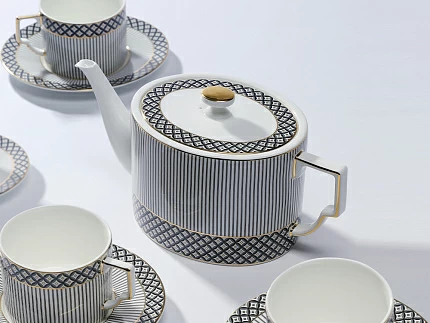 Сервиз чайный на 6 персон 14 предметов форма Элегия рисунок Elegant, арт. 81.34728.00.1