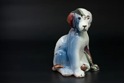 Скульптура Щенок Серый, арт 62.11229.00.1