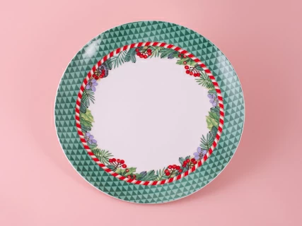 Набор тарелок 270 мм, 2 шт, форма Восточная, рисунок Зимняя история, арт. 81.11376.00.1, 