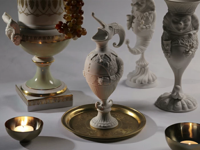 Скульптура Бахус в подарочной упаковке, рисунок Белый, арт. 81.33651.00.1, 