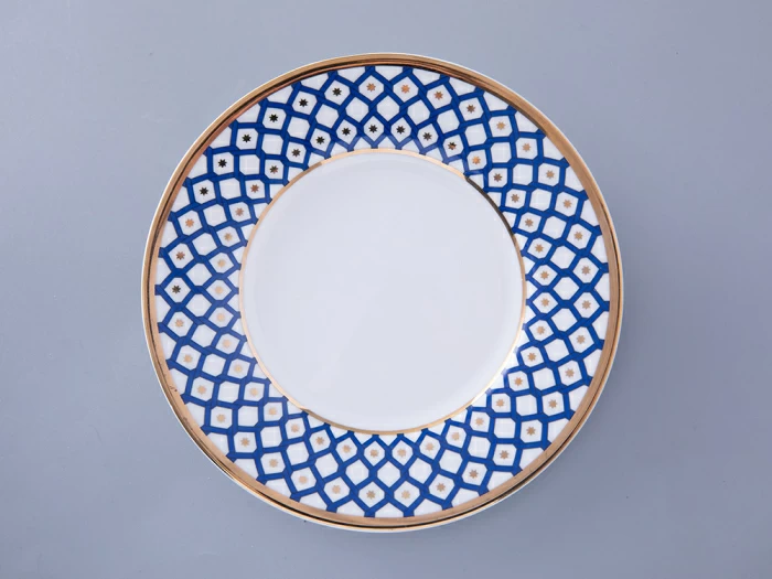 Чашка с блюдцем 250 мл форма Идиллия рисунок Индиго 2 арт. 81.31121.00.1, 