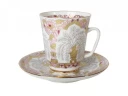 Чашка с блюдцем кофейная 165 мл форма Майская рисунок Золотые вазочки арт. 81.10378.00.1, 