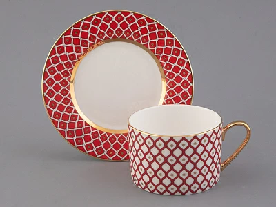 Чашка с блюдцем 250 мл форма Идиллия рисунок Скарлетт 1 арт. 81.26826.00.1 Чашка с блюдцем 250 мл форма Идиллия рисунок Скарлетт 1 арт. 81.26826.00.1