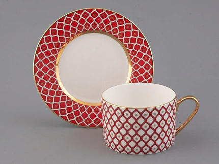 Чашка с блюдцем 250 мл форма Идиллия рисунок Скарлетт 1 арт. 81.26826.00.1