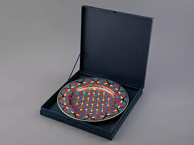 Тарелка декоративная 270 мм Европейская, в подарочной упаковке, рисунок Готическая 1 арт. 81.27117.00.1