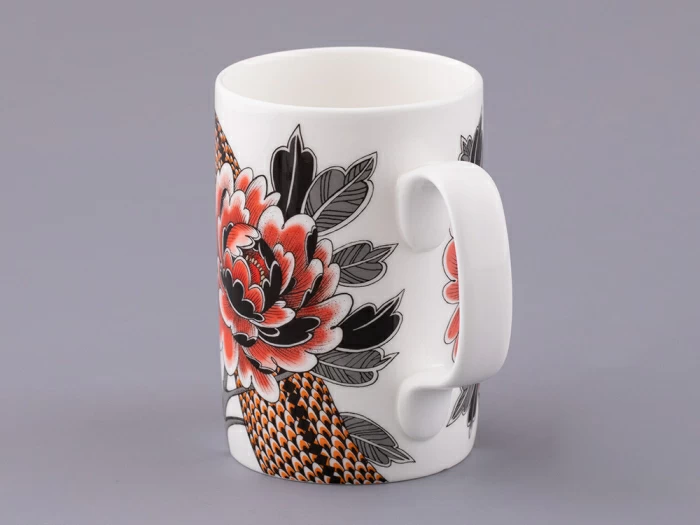 Бокал с блюдцем и крышкой в подарочной упаковке, форма top, рисунок TATTOO SERPENTA , арт. 81.32804.00.1, 