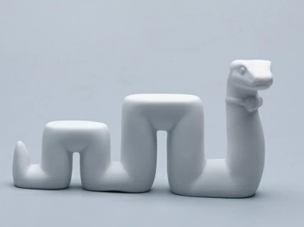 Скульптура форма Змей Меандр, рисунок Белый, арт. 82.74831.00.1, 