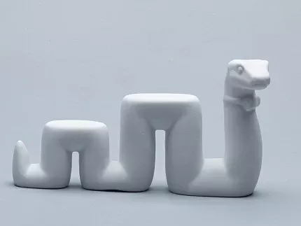 Скульптура форма Змей Меандр, рисунок Белый, арт. 82.74831.00.1