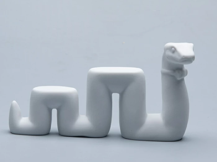 Скульптура форма Змей Меандр, рисунок Белый, арт. 82.74831.00.1, 