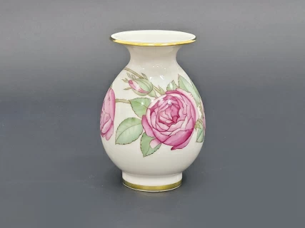 Ваза для цветов форма Березка №6 рисунок Улитка и розовый куст арт. 60.09237.00.5, 