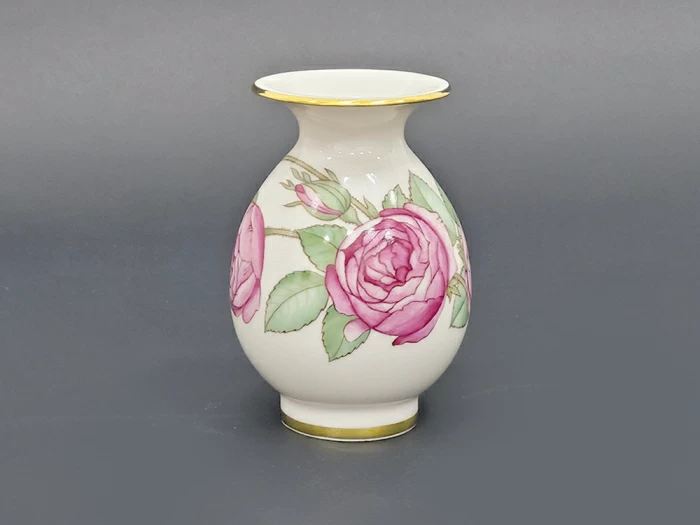 Ваза для цветов форма Березка №6 рисунок Улитка и розовый куст арт. 60.09237.00.5, 