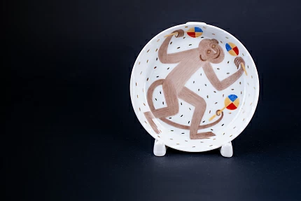 Тарелка декоративная Золотой джаз, на форме Европейская, арт 60.09099.00.1