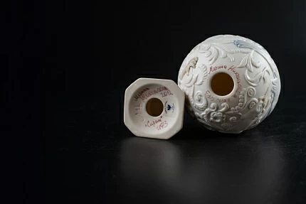 Яйцо пасхальное Птица-Сирин Белый, арт 60.05961.00.1