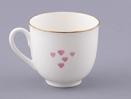 Чашка с блюдцем кофейная форма Ландыш рисунок Люби, арт. 81.32909.00.1 Чашка с блюдцем кофейная форма Ландыш рисунок Люби, арт. 81.32909.00.1