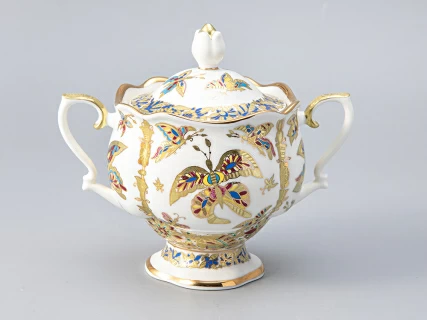 Сервиз кофейный форма Наташа рисунок Фантастические бабочки, 6 персон 20 предметов, арт. 81.20931.00.1, 