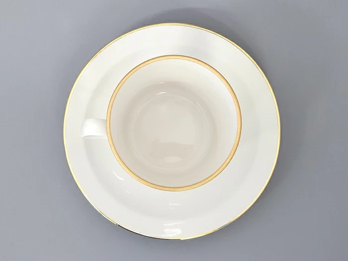 Чашка с блюдцем кофейная форма Молодежная, рисунок Золотая лента, арт 81.16426.00.1, 