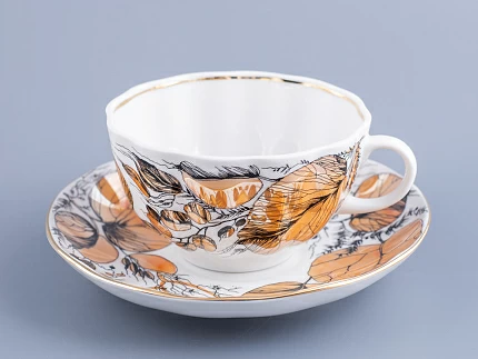 Чашка с блюдцем чайная Тюльпан Мой сад 250 мл арт. 81.16839.00.1