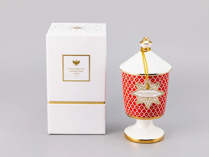 Подарочный Набор Свеча ароматическая, рисунок Скарлетт 2 аромат  Ваниль Пачули арт. 81.32055.00.1, 