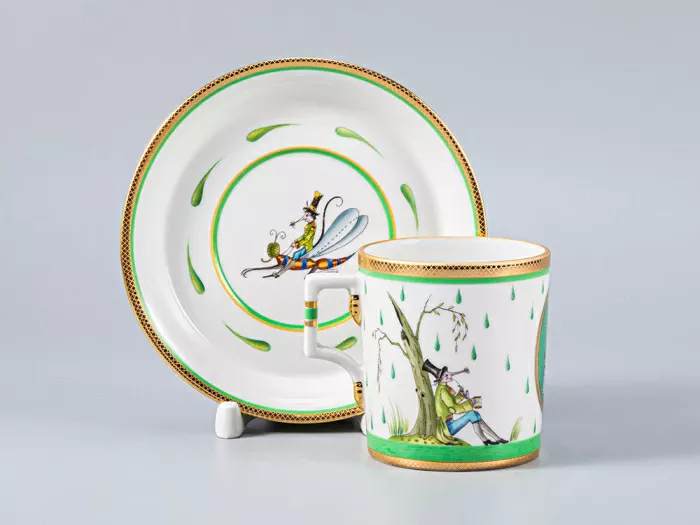 Сервиз чайный Гербовая Крысята-воришки, 6 персон 15 предметов, арт. 81.16925.00.1, 