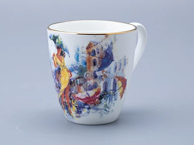 Бокал форма Вариации 450 мл рисунок Летающие зонтики, арт 80.70029.00.1