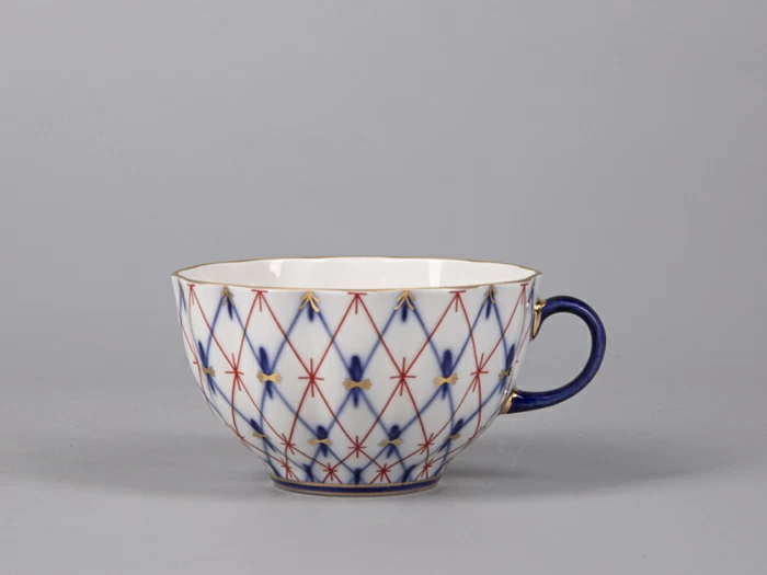 Чашка с блюдцем форма Тюльпан  рисунок Сетка 1950, арт. 81.30860.00.1, 