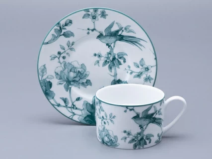 Чашка с блюдцем форма Соло Рисунок Monplaisir Green, арт. 81.32898.00.1, 