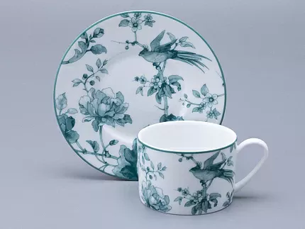 Чашка с блюдцем форма Соло Рисунок Monplaisir Green, арт. 81.32898.00.1