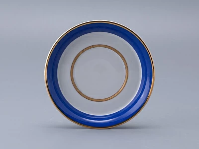 Чашка с блюдцем чайная 220 мл форма Гербовая рисунок Кают-компания № 5 арт. 81.24034.00.1 Чашка с блюдцем чайная 220 мл форма Гербовая рисунок Кают-компания № 5 арт. 81.24034.00.1