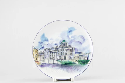 Декоративная тарелка 195 мм. форма Эллипс рисунок Дом Пашкова 80.92052.00.1, 