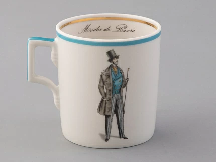 Подарочный набор чайный форма Гербовая рисунок Modes de Paris (голубой) арт. 81.25661.00.1