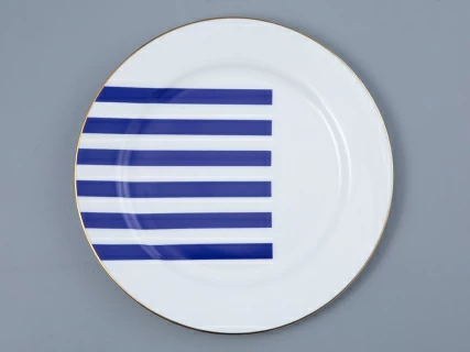 Тарелка плоская 200 мм Стандартная-2 рисунок Да и нет Синий арт. 80.44734.00.1, 