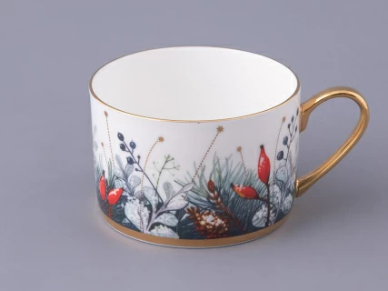 Чашка с блюдцем 250 мл форма Идиллия рисунок Календа, арт. 81.30758.00.1,  Чашка с блюдцем 250 мл форма Идиллия рисунок Календа, арт. 81.30758.00.1,