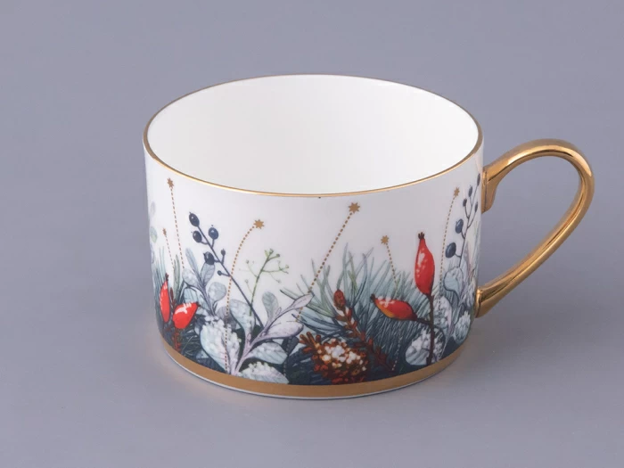 Чашка с блюдцем 250 мл форма Идиллия рисунок Календа, арт. 81.30758.00.1,  Чашка с блюдцем 250 мл форма Идиллия рисунок Календа, арт. 81.30758.00.1,