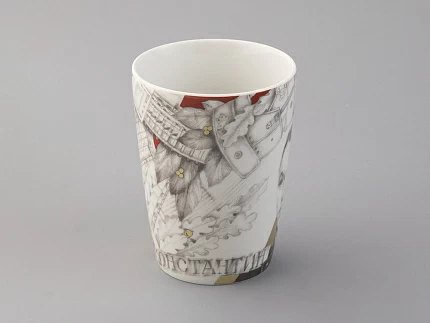 Бокал с блюдцем в подарочной упаковке, форма Гранд, рисунок Маршалы победы Константин Рокоссовский, арт. 81.33244.00.1 Бокал с блюдцем в подарочной упаковке, форма Гранд, рисунок Маршалы победы Константин Рокоссовский, арт. 81.33244.00.1