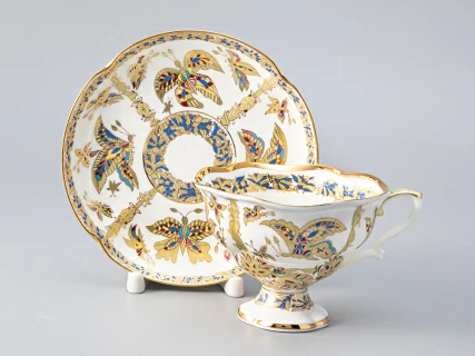 Сервиз кофейный форма Наташа рисунок Фантастические бабочки, 6 персон 20 предметов, арт. 81.20931.00.1, 