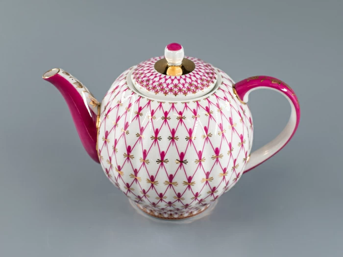 Чайник заварочный форма Тюльпан рисунок Сетка-Блюз 2 арт. 80.86209.00.1, 