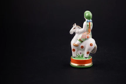 Скульптура авторская, Лошадка с девочкой, арт 62.12738.00.5