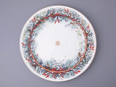 Блюдо круглое 320 мм форма Стандартная рисунок Календа арт. 80.35717.00.1