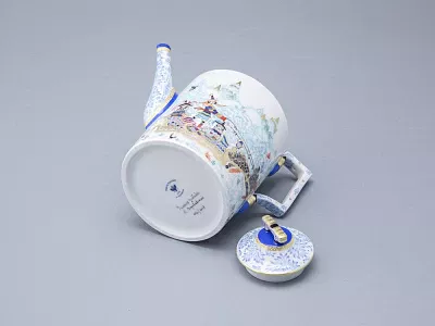 Сервиз чайный форма Гербовая рисунок Зимние забавы, 4 персоны 10 предметов арт. 81.20899.00.1