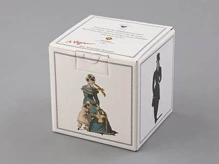 Подарочный набор сахарница форма Гербовая рисунок Modes de Paris (терракот) арт. 81.26408.00.1