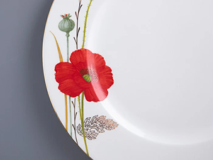 Сервиз столовый форма Премиум рисунок Маки на 6 персон 18 предметов, арт. 81.34142.00.1,  Сервиз столовый форма Премиум рисунок Маки на 6 персон 18 предметов, арт. 81.34142.00.1,