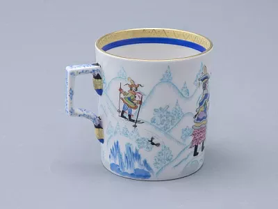 Сервиз чайный форма Гербовая рисунок Зимние забавы, 4 персоны 10 предметов арт. 81.20899.00.1