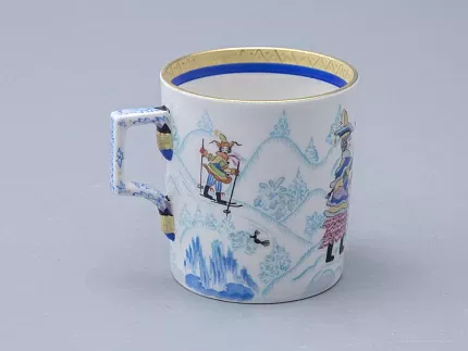 Сервиз чайный форма Гербовая рисунок Зимние забавы, 4 персоны 10 предметов арт. 81.20899.00.1