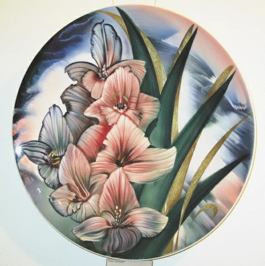 Блюдо декоративное 400 Круглая Гладиолус  арт. 60.01458.00.5, 