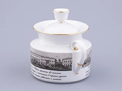 Сервиз чайный на 6 персон 15 предметов, форма Банкетная рисунок Великолепный Невский, арт. 81.32683.00.1