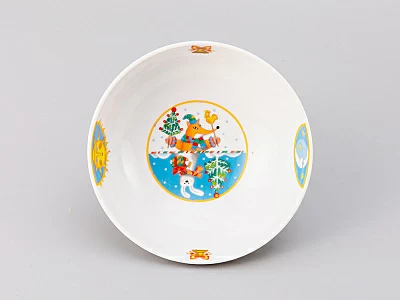 Подарочный набор трехпредметный комплект форма Карат рисунок Лесной праздник арт. 81.30217.00.1