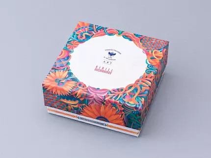 Чашка с блюдцем чайная в подарочной упаковке, форма Идиллия, рисунок Единорог, арт. 81.34423.00.1