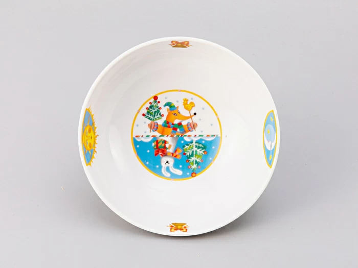 Подарочный набор трехпредметный комплект форма Карат рисунок Лесной праздник арт. 81.30217.00.1, 