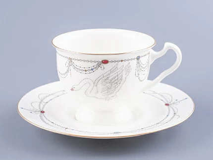 Чашка с блюдцем чайная Айседора Волшебное лебединое озеро - 1 арт. 81.26471.00.1 Чашка с блюдцем чайная Айседора Волшебное лебединое озеро - 1 арт. 81.26471.00.1