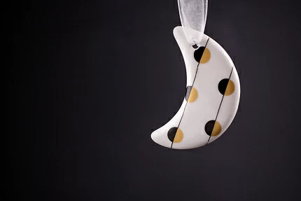 Елочная игрушка Месяц, арт 60.15992.00.1